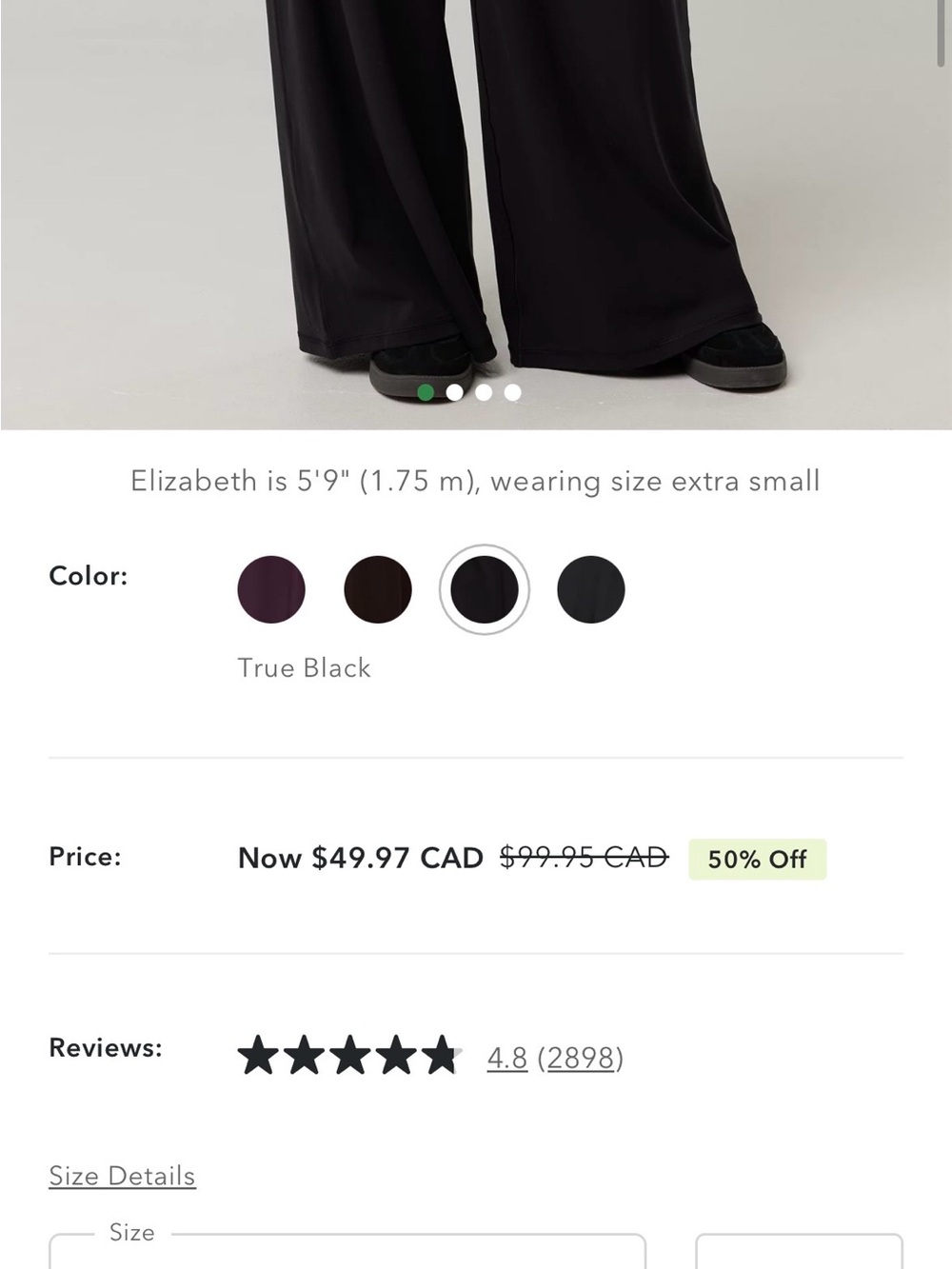 Aerie Foldover Wide Pant - Picture 5 of 6